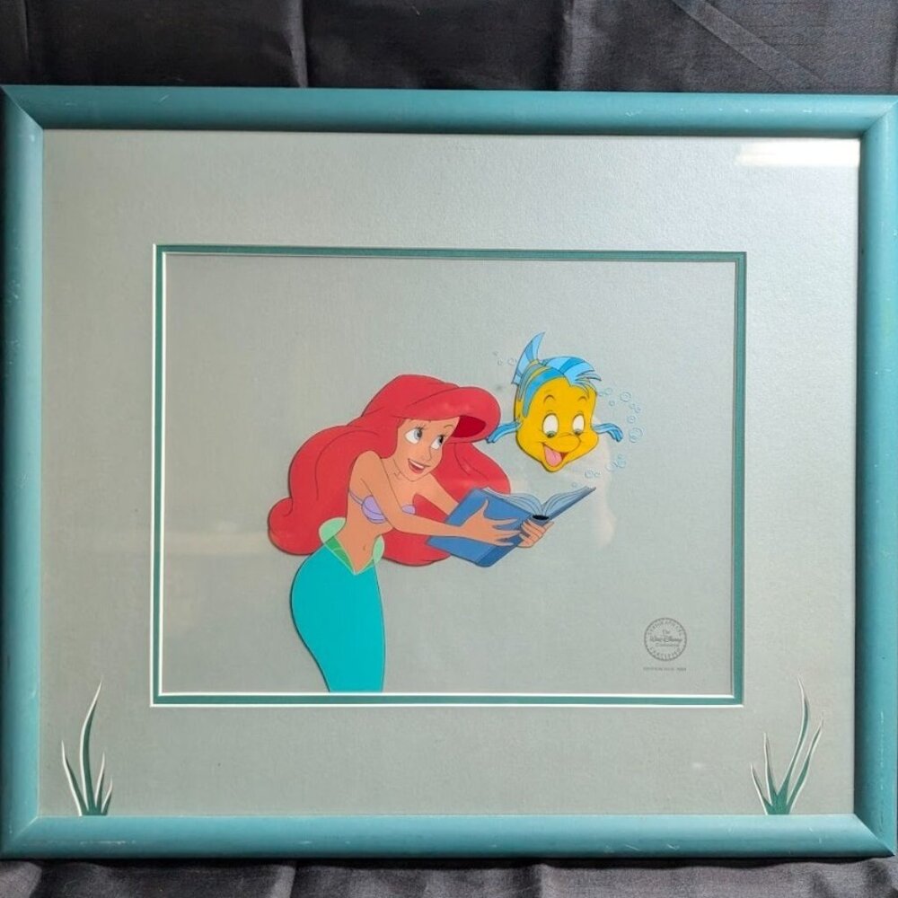 Disney Little Mermaid "Storytime With Ariel" Sericel w/COA 5000 limited edition